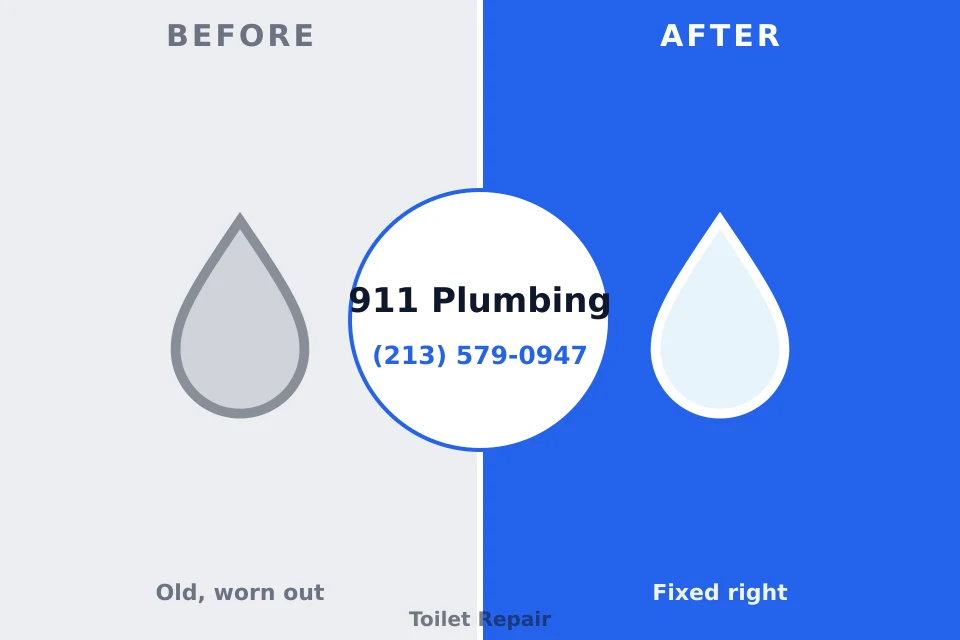 Before and after: plumbing repair East Marion, NY